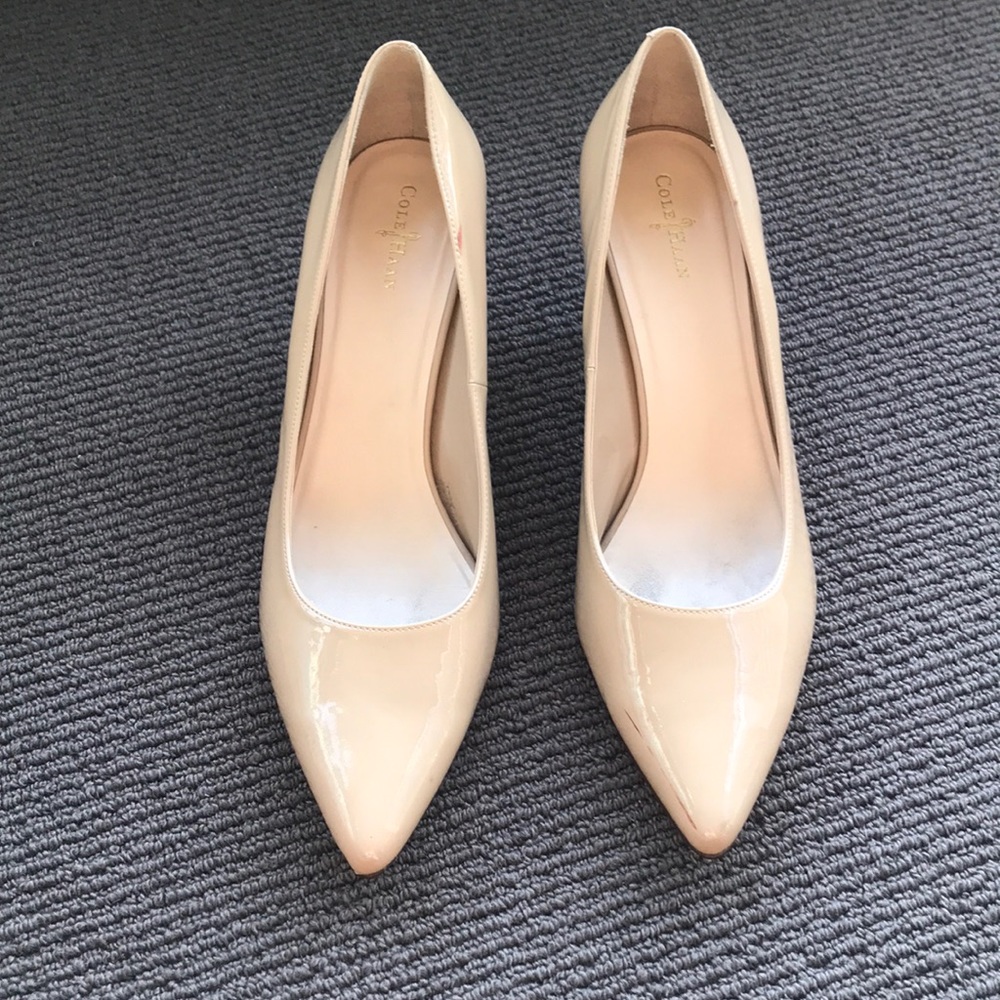 Cole Haan Nude Patent Leather Pump